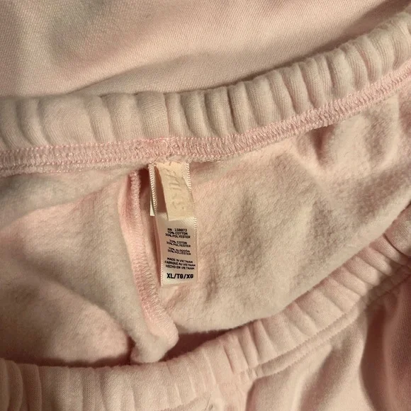 SKIMS Soft Pink Track Pants - Picture 2 of 3